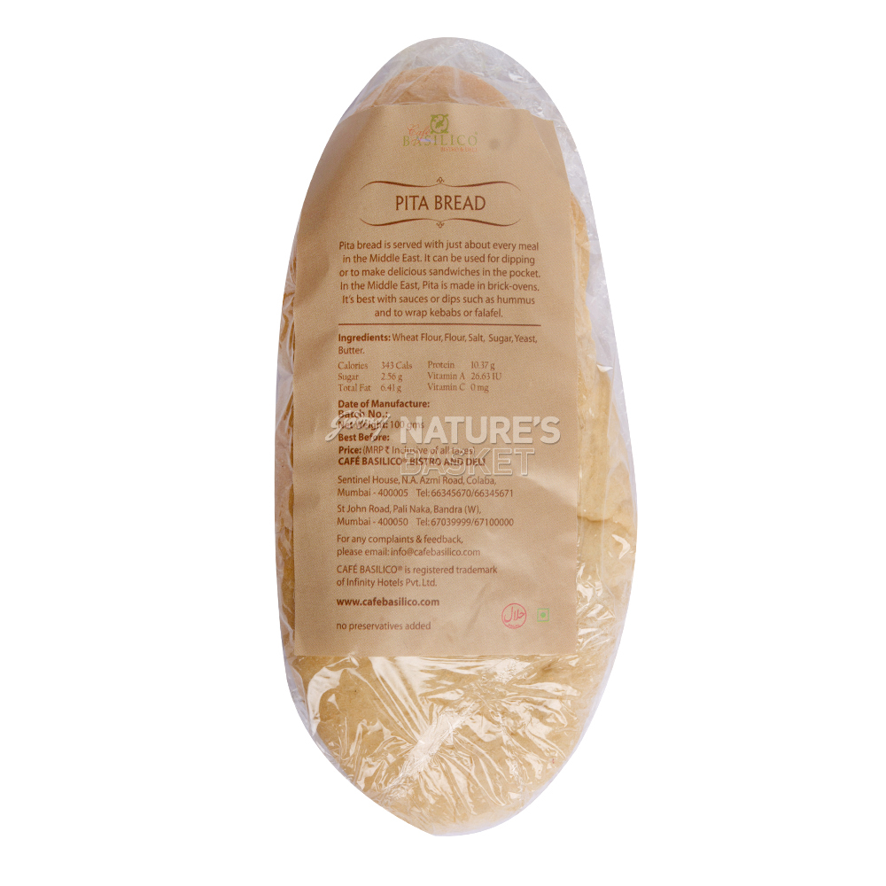 Pita Bread Buy Pita Bread (Chef Basket) Online at Best Price in India Godrej Nature's Basket