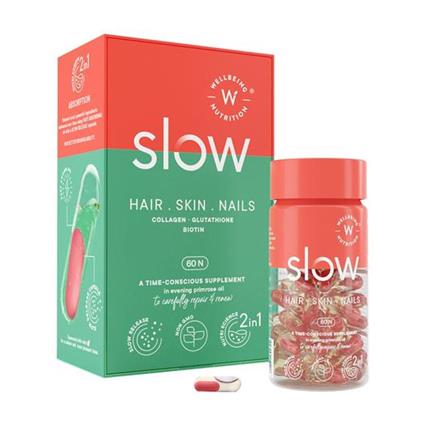 Wellbeing Nutrition Slow Hair Skin And Nails 60 Capsules