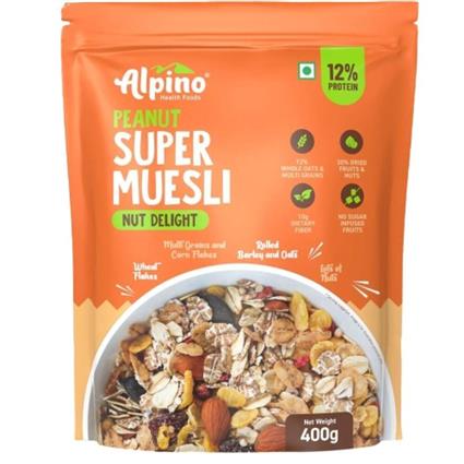 Alpino Super Muesli Crunch Nut Delight 400 Gm