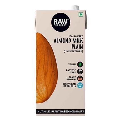 Raw Pressery Unsweetened Almond Milk, 1L Tetra Pack