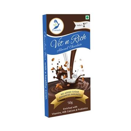 Vit N Rich Almond  Chocolate Bites 50G Box