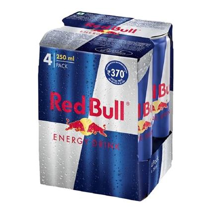 Redbull Energy Drink, 250Ml X 4 Can Multipack