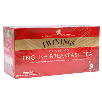 Twinings English Breakfast Tea (25 Sachets) Box