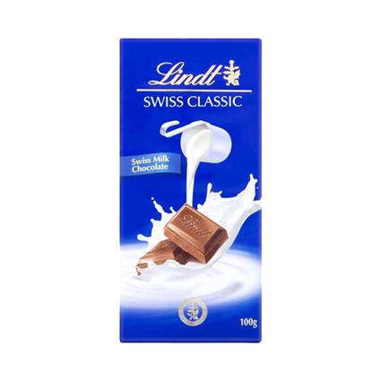 Lindt Chocolate Swiss Classic Milk 100G