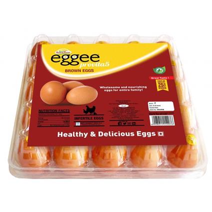 Eggee Provita Brown Eggs 25 Pc