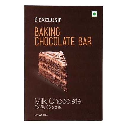 L EXCLUSIF BAKING BAR MILK 200G