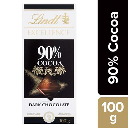 Lindt 90% Cocoa Dark Supreme Noir Chocolate Bar 100G