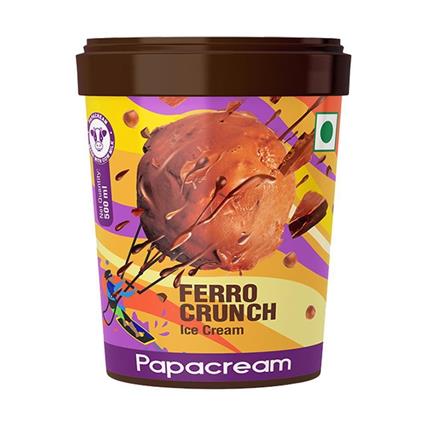 Papacream Ice Cream -  Ferro Crunch Tub 500Ml