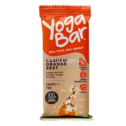 Yoga Bar Multigrain Energy Bar Cashew Orange Zest 38G Pouch