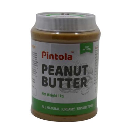 Pintola All Natural Creamy Peanut Butter, 1Kg Jar
