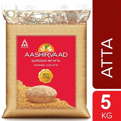 Aashirvaad Superior Whole Wheat Atta, 5Kg Pack