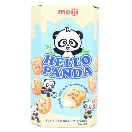 Meiji Hello Panda Milk Cream Filled Biscuits 50G