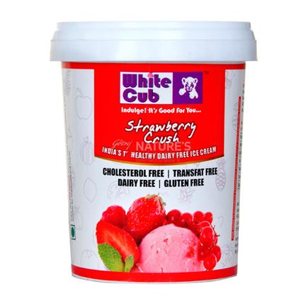White Cub Ice Cream Strawberry Crush, 500Ml Tub