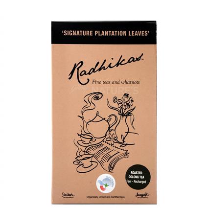 Radhikas Organic Whole Leaf Roasted Oolong Tea, 100G Box