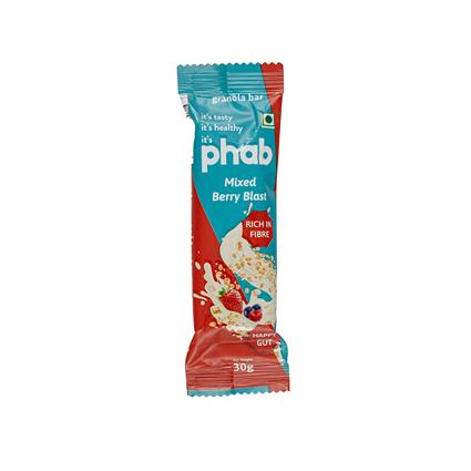 Phab Granolabar Mixed Berry Blast 30Gm