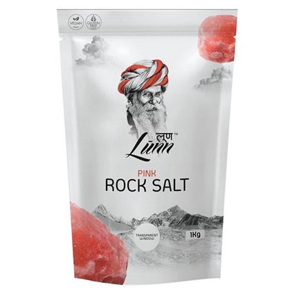 Lunn Natural Fine Grain Pink Rock Salt 1Kg Pouch