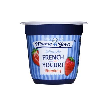 Mamie Yova Strawberry French Yoghurt, 90G Cup