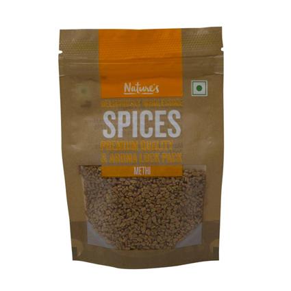 Natures Fenugreek Methi Seeds, 50G Pouch