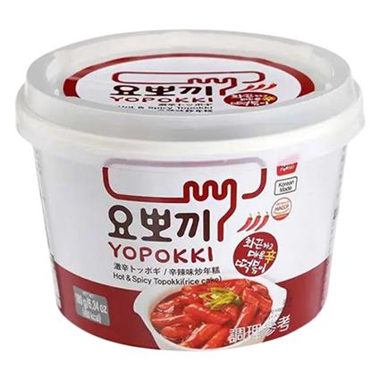 Yopokki Topokki Rice Cake Noodles Hot And Spicy 180G