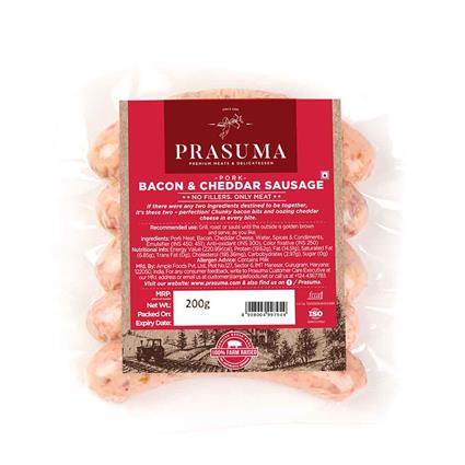 Prasuma Bacon & Cheddar Sausage 200G