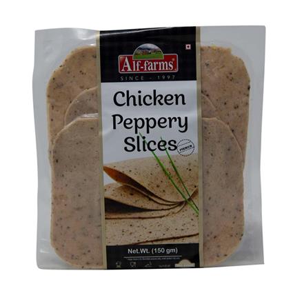Alf Farms Chicken Pepry Loaf Slice150G Bag