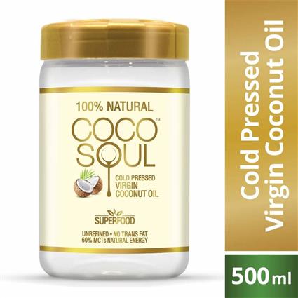 Coco Soul Natural Virgin Coconut Oil 500Ml Bottle