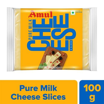 Amul Cheese Slices 100G Pouch
