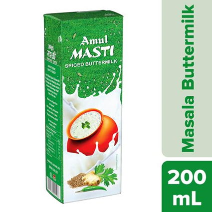 Amul Masti Buttermilk Spice 200Ml Carton