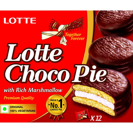 Lotte Choco Pie Carton(12 Pieces) 336G