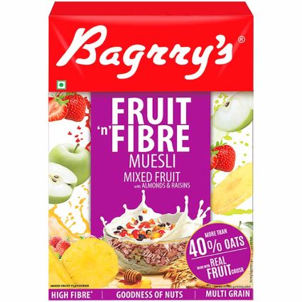 Baggrys Fruit & Fibre (Mixed Fruits)  Muesli 500 Box