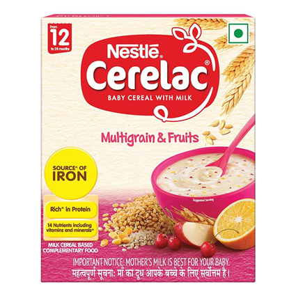 Nestle Cerelac Baby Cereal With Milk Wheat - Rice Mixed Fruit From 10 To 24 Months 300 G