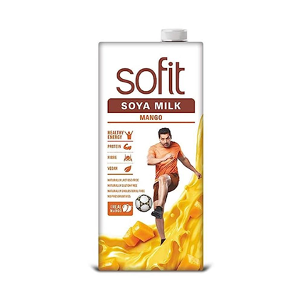 Sofit Soya Milk Mango Drink, 1L Tetra Pack