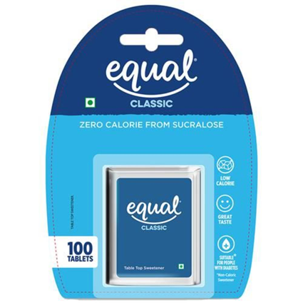 Equal Sucralose Classic Sweetener Tablet 10G Pouch