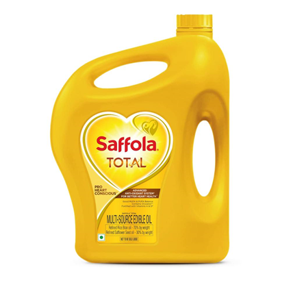 Saffola Total Safflower And Rice Bran Oil, 2L Jar