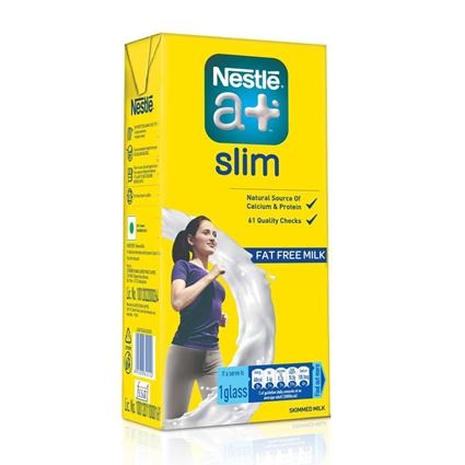 Nestle Slim Uht Milk 1L Tetra Pack
