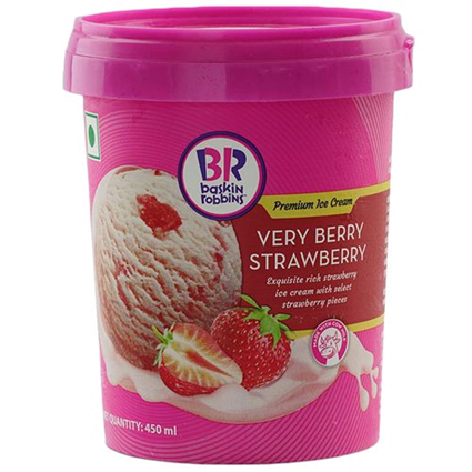 Baskin Robbins Ice Cream Very Berry Strawberry, 450Ml