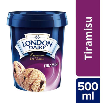 London Dairy Ice Cream Tiramisu (Contains Egg) 500Ml Tub