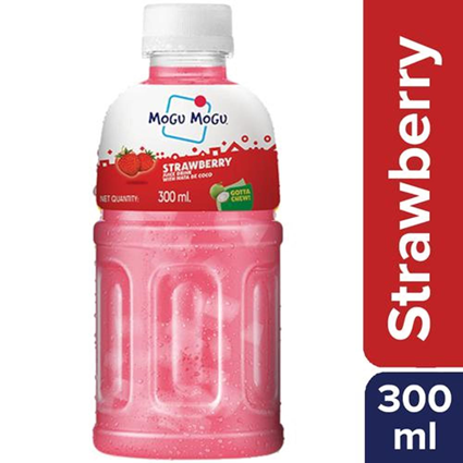 Mogu Mogu Strawberry Juice 300Ml Bottle