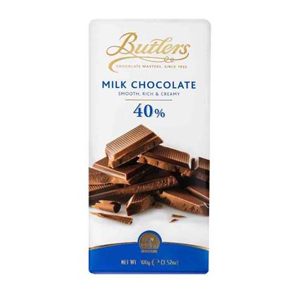 Butlers Silky Milky 40% Milk Chocolate Bar, 100G Pack