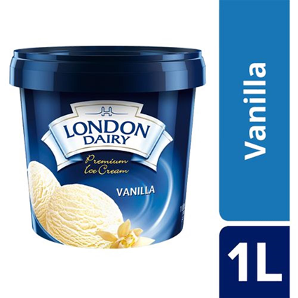 London Dairy Ice Cream Premium Vanilla Family Pack 1L Tub