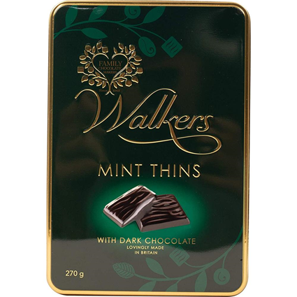 Walkers Dark Chocolate Mint Thins 270G