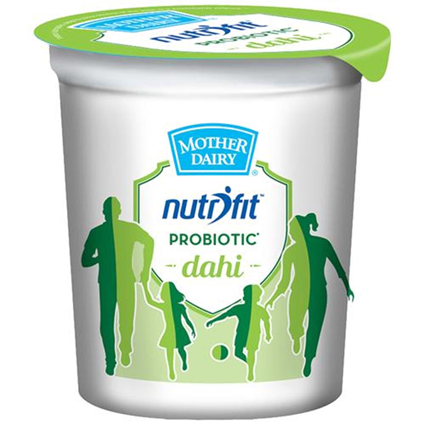 Mother Dairy Probiotic Dahi B Activ Helps Digestion, 400G Cup