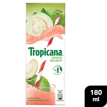 Tropicana Delight Fruit Juice Guava 180Ml Tetra Pack