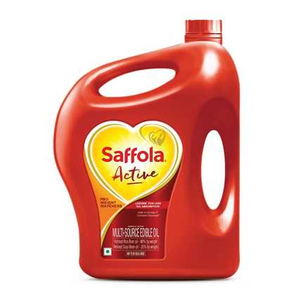 Saffola Active Refined Oil, 5L Jar