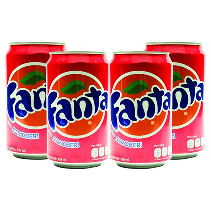 Coca Cola Fanta Strawberry 330Ml Tin