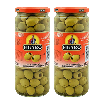 Figaro Pitted Green Olives 285G Jar