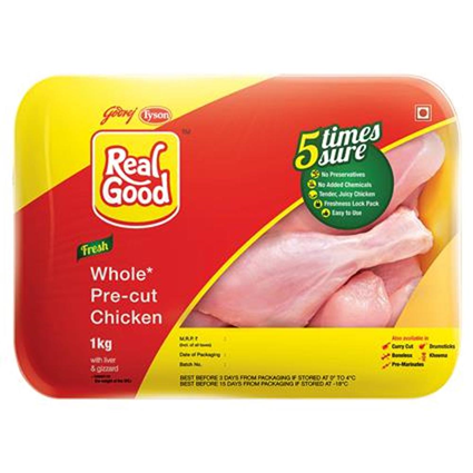 Real Good Cut Chicken Halal, 1Kg Box