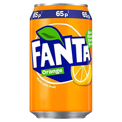 Fanta Sparkling Orange Fruit Drink 330Ml Can