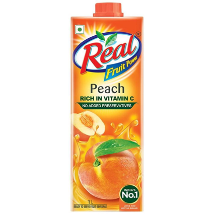 Dabur Real Peach Juice 1L Tetra Pack