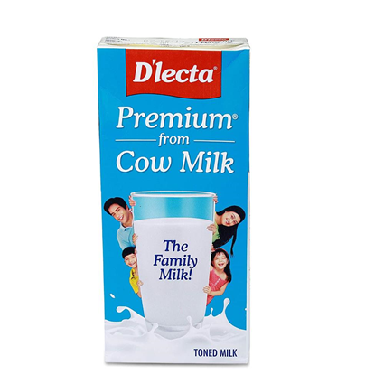 Dlecta Cow Toned Uht Milk, 1L Tetra Pack